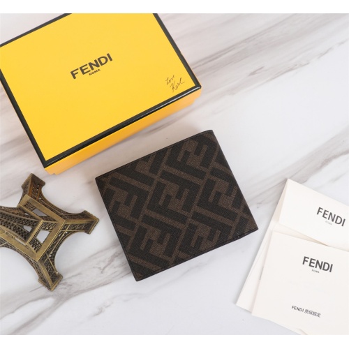 Replica Fendi AAA Man Wallets #1088380 $68.00 USD for Wholesale