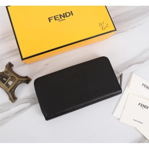 Replica Fendi AAA Man Wallets #1088401 $72.00 USD for Wholesale