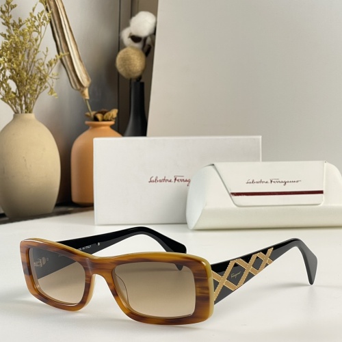 Wholesale Salvatore Ferragamo AAA Quality Sunglasses #1096163 $60.00 USD, Wholesale Quality Replica Salvatore Ferragamo AAA Quality Sunglasses