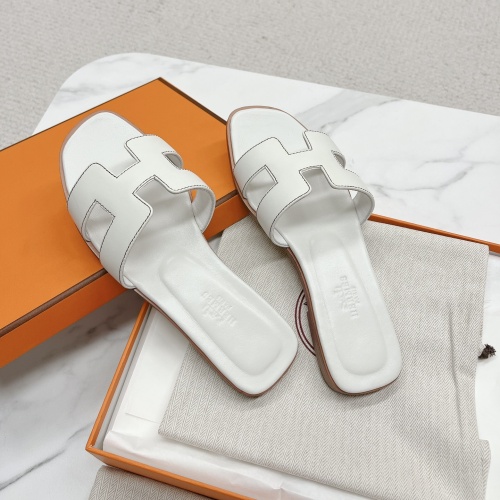 Replica Hermes Slippers For Women #1097503 $100.00 USD for Wholesale