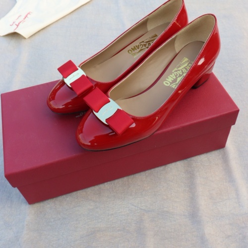 Replica Salvatore Ferragamo Flat Shoes For Women #1099046 $96.00 USD for Wholesale