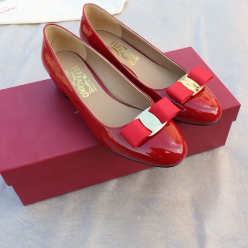 Replica Salvatore Ferragamo Flat Shoes For Women #1099046 $96.00 USD for Wholesale