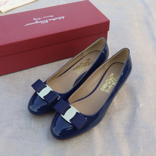 Replica Salvatore Ferragamo Flat Shoes For Women #1099048 $96.00 USD for Wholesale