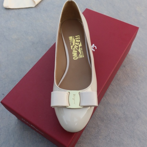 Replica Salvatore Ferragamo Flat Shoes For Women #1099060 $96.00 USD for Wholesale