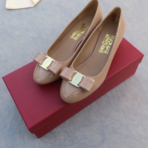 Replica Salvatore Ferragamo Flat Shoes For Women #1099062 $96.00 USD for Wholesale