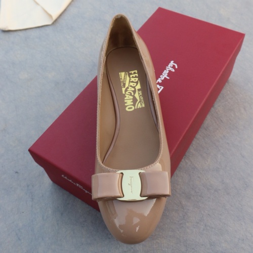 Replica Salvatore Ferragamo Flat Shoes For Women #1099062 $96.00 USD for Wholesale