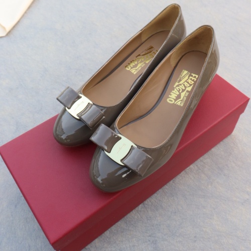 Replica Salvatore Ferragamo Flat Shoes For Women #1099065 $96.00 USD for Wholesale