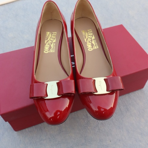 Replica Salvatore Ferragamo Flat Shoes For Women #1099066 $96.00 USD for Wholesale