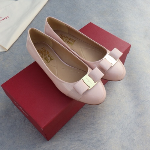 Replica Salvatore Ferragamo Flat Shoes For Women #1099071 $96.00 USD for Wholesale