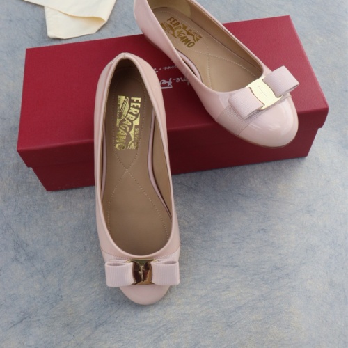 Replica Salvatore Ferragamo Flat Shoes For Women #1099071 $96.00 USD for Wholesale