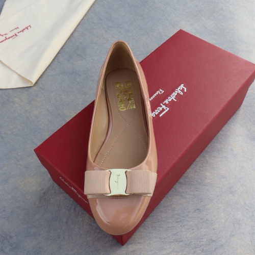 Replica Salvatore Ferragamo Flat Shoes For Women #1099073 $96.00 USD for Wholesale