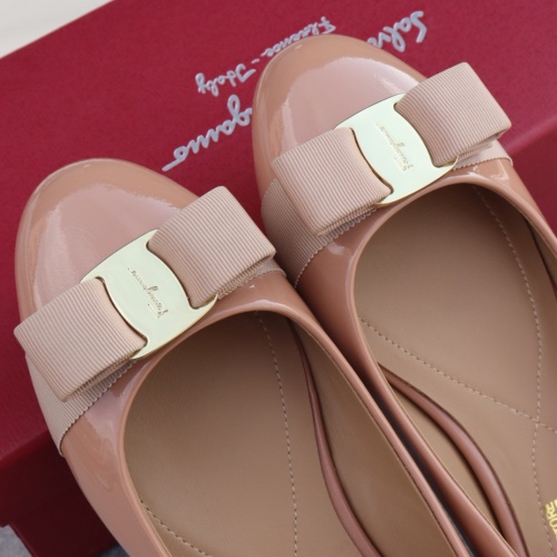 Replica Salvatore Ferragamo Flat Shoes For Women #1099073 $96.00 USD for Wholesale