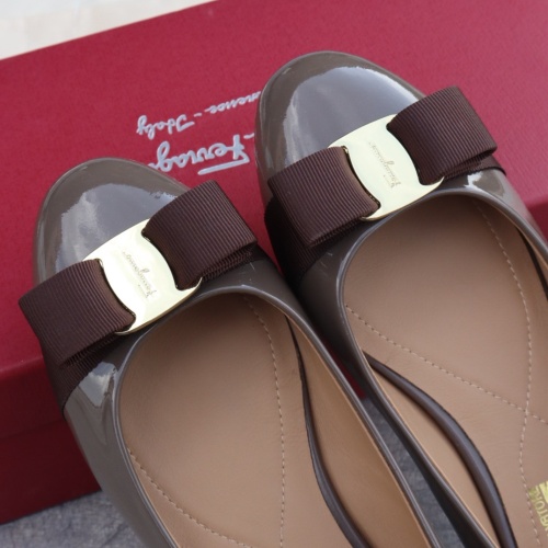 Replica Salvatore Ferragamo Flat Shoes For Women #1099075 $96.00 USD for Wholesale