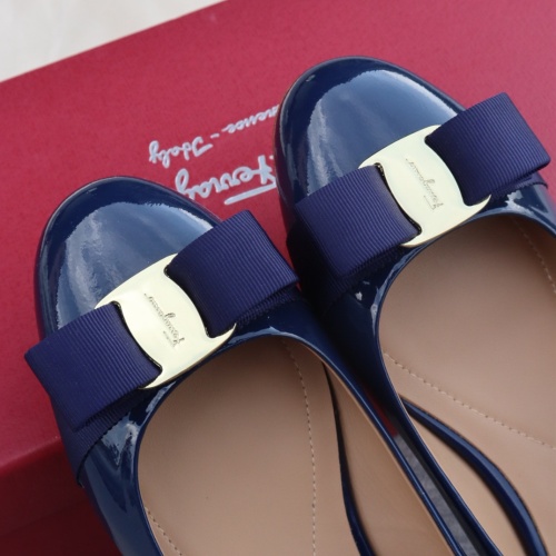 Replica Salvatore Ferragamo Flat Shoes For Women #1099078 $96.00 USD for Wholesale