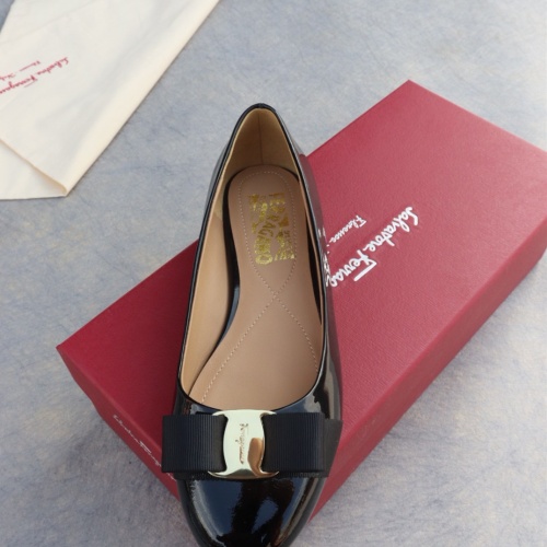 Replica Salvatore Ferragamo Flat Shoes For Women #1099079 $96.00 USD for Wholesale