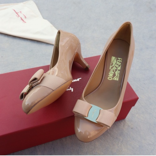 Wholesale Salvatore Ferragamo High-Heeled Shoes For Women #1099082 $96.00 USD, Wholesale Quality Replica Salvatore Ferragamo High-Heeled Shoes