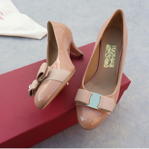 Wholesale Salvatore Ferragamo High-Heeled Shoes For Women #1099083 $96.00 USD, Wholesale Quality Replica Salvatore Ferragamo High-Heeled Shoes