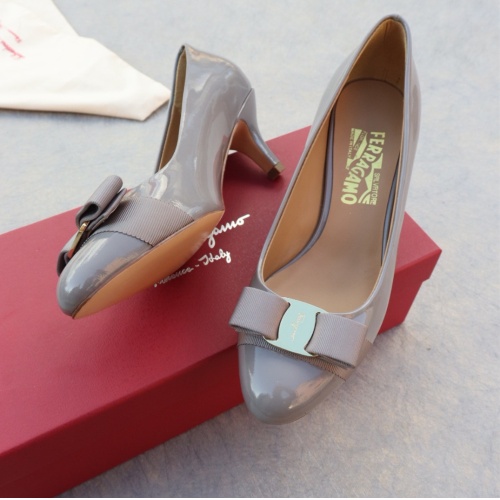 Wholesale Salvatore Ferragamo High-Heeled Shoes For Women #1099084 $96.00 USD, Wholesale Quality Replica Salvatore Ferragamo High-Heeled Shoes