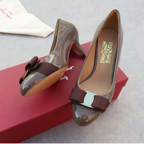 Wholesale Salvatore Ferragamo High-Heeled Shoes For Women #1099085 $96.00 USD, Wholesale Quality Replica Salvatore Ferragamo High-Heeled Shoes