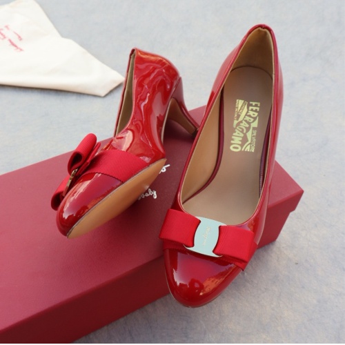 Wholesale Salvatore Ferragamo High-Heeled Shoes For Women #1099086 $96.00 USD, Wholesale Quality Replica Salvatore Ferragamo High-Heeled Shoes