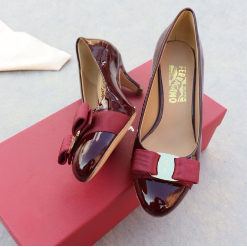 Wholesale Salvatore Ferragamo High-Heeled Shoes For Women #1099087 $96.00 USD, Wholesale Quality Replica Salvatore Ferragamo High-Heeled Shoes