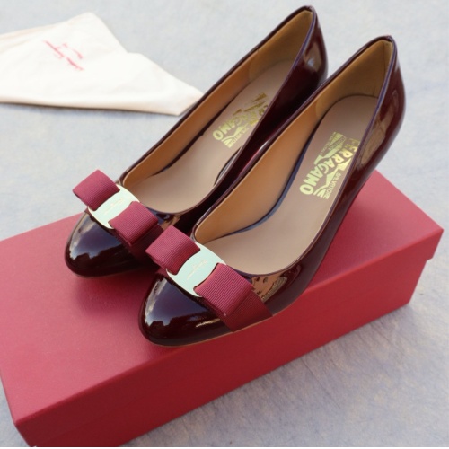 Replica Salvatore Ferragamo High-Heeled Shoes For Women #1099087 $96.00 USD for Wholesale