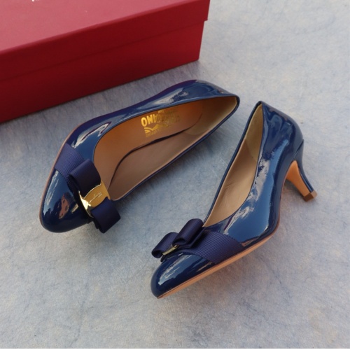 Replica Salvatore Ferragamo High-Heeled Shoes For Women #1099088 $96.00 USD for Wholesale