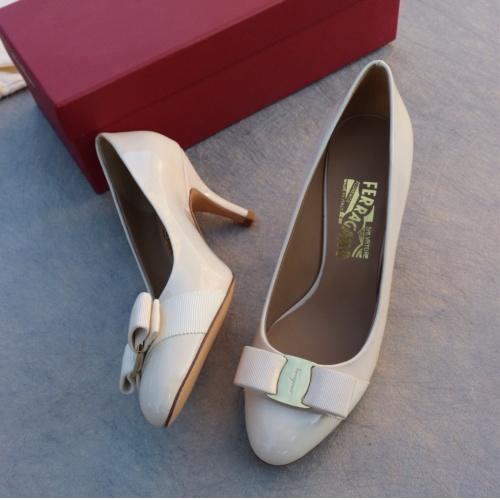 Wholesale Salvatore Ferragamo High-Heeled Shoes For Women #1099090 $96.00 USD, Wholesale Quality Replica Salvatore Ferragamo High-Heeled Shoes