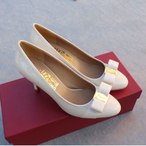 Replica Salvatore Ferragamo High-Heeled Shoes For Women #1099090 $96.00 USD for Wholesale