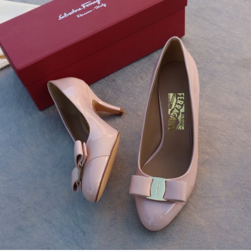 Wholesale Salvatore Ferragamo High-Heeled Shoes For Women #1099091 $96.00 USD, Wholesale Quality Replica Salvatore Ferragamo High-Heeled Shoes