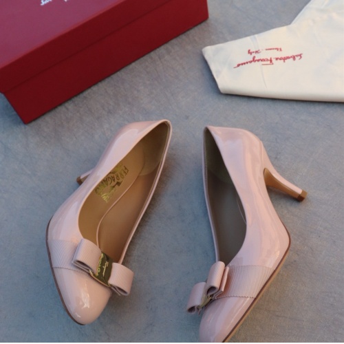 Replica Salvatore Ferragamo High-Heeled Shoes For Women #1099091 $96.00 USD for Wholesale