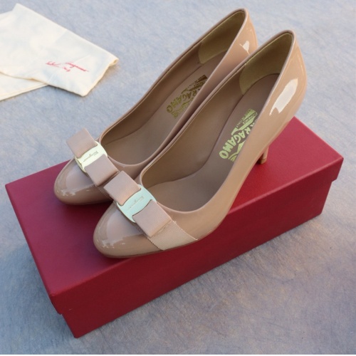 Replica Salvatore Ferragamo High-Heeled Shoes For Women #1099092 $96.00 USD for Wholesale