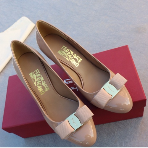 Replica Salvatore Ferragamo High-Heeled Shoes For Women #1099092 $96.00 USD for Wholesale