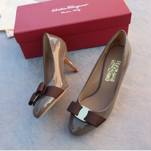 Wholesale Salvatore Ferragamo High-Heeled Shoes For Women #1099094 $96.00 USD, Wholesale Quality Replica Salvatore Ferragamo High-Heeled Shoes