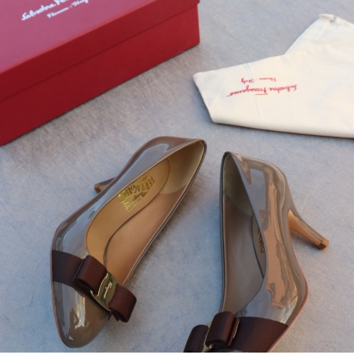 Replica Salvatore Ferragamo High-Heeled Shoes For Women #1099094 $96.00 USD for Wholesale