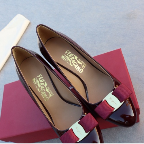 Replica Salvatore Ferragamo High-Heeled Shoes For Women #1099096 $96.00 USD for Wholesale