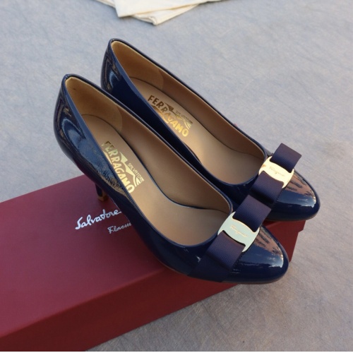 Replica Salvatore Ferragamo High-Heeled Shoes For Women #1099097 $96.00 USD for Wholesale