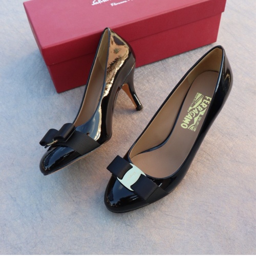 Wholesale Salvatore Ferragamo High-Heeled Shoes For Women #1099098 $96.00 USD, Wholesale Quality Replica Salvatore Ferragamo High-Heeled Shoes