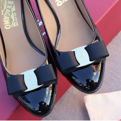 Replica Salvatore Ferragamo High-Heeled Shoes For Women #1099098 $96.00 USD for Wholesale