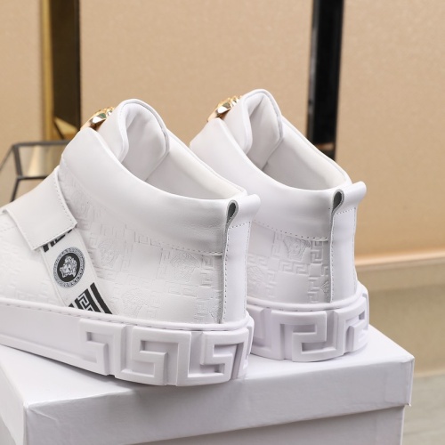 Replica Versace High Tops Shoes For Men #1099957 $92.00 USD for Wholesale