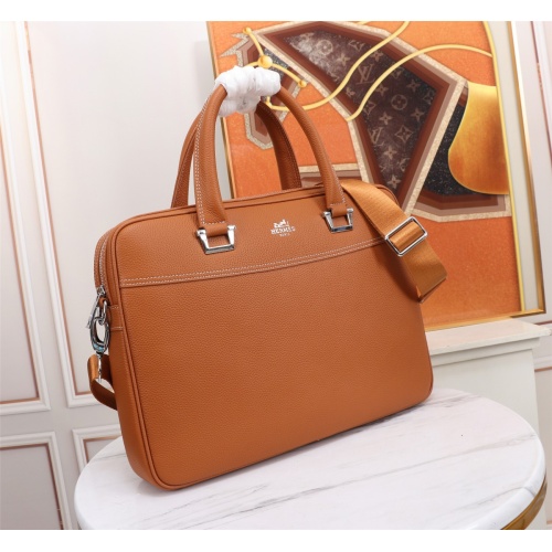 Replica Hermes AAA Man Handbags #1101216 $158.00 USD for Wholesale