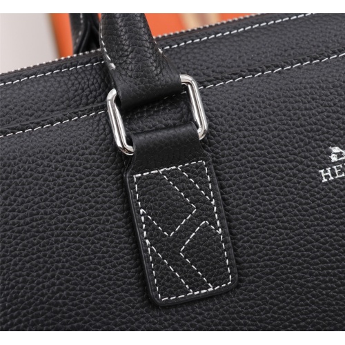 Replica Hermes AAA Man Handbags #1101219 $155.00 USD for Wholesale