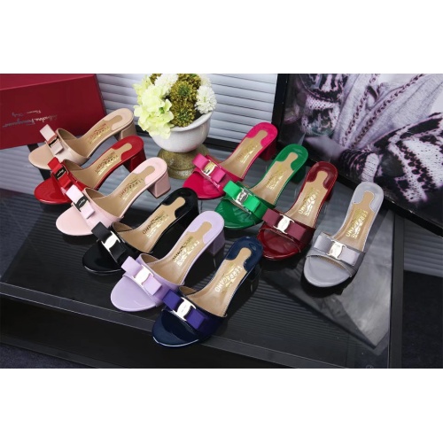 Replica Salvatore Ferragamo Slippers For Women #1102289 $82.00 USD for Wholesale