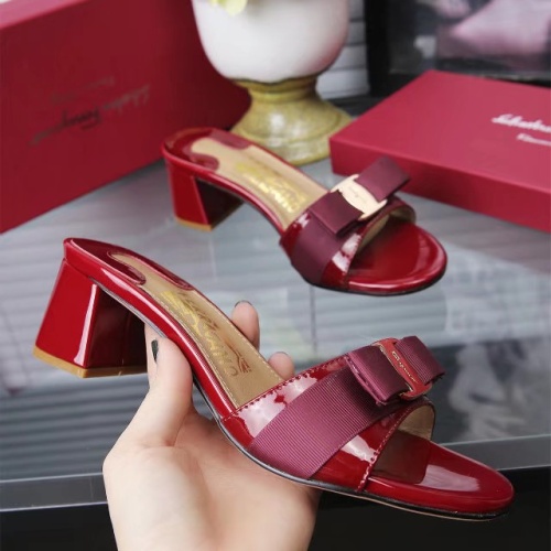 Wholesale Salvatore Ferragamo Slippers For Women #1102296 $82.00 USD, Wholesale Quality Replica Salvatore Ferragamo Slippers