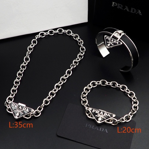 Wholesale Prada Jewelry Set #1102746 $80.00 USD, Wholesale Quality Replica Prada Jewelry Set