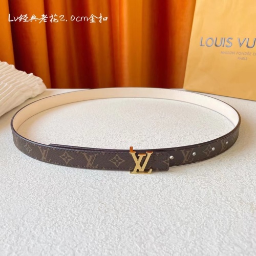 Wholesale Louis Vuitton AAA Quality Belts For Women #1107095 $52.00 USD, Wholesale Quality Replica Louis Vuitton AAA Quality Belts