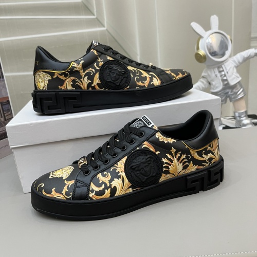 Wholesale Versace Casual Shoes For Men #1110186 $72.00 USD, Wholesale Quality Replica Versace Casual Shoes