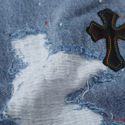 Replica Chrome Hearts Jeans For Men #1112086 $60.00 USD for Wholesale