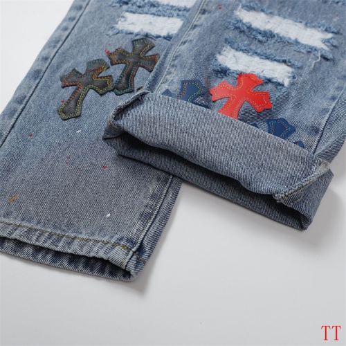 Replica Chrome Hearts Jeans For Men #1112086 $60.00 USD for Wholesale