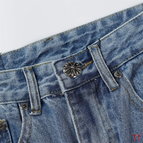 Replica Chrome Hearts Jeans For Men #1112086 $60.00 USD for Wholesale